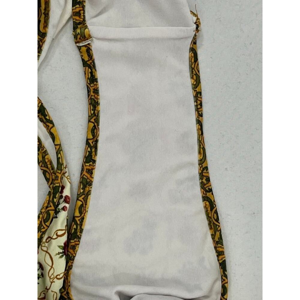 HEAVY MANNERS Sz M Medium 2pc Bikini Swimsuit Swim Set Antique Floral - Picture 4 of 14